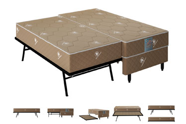 CAMA AUXILIAR COM CAVALETE PLUMATEX